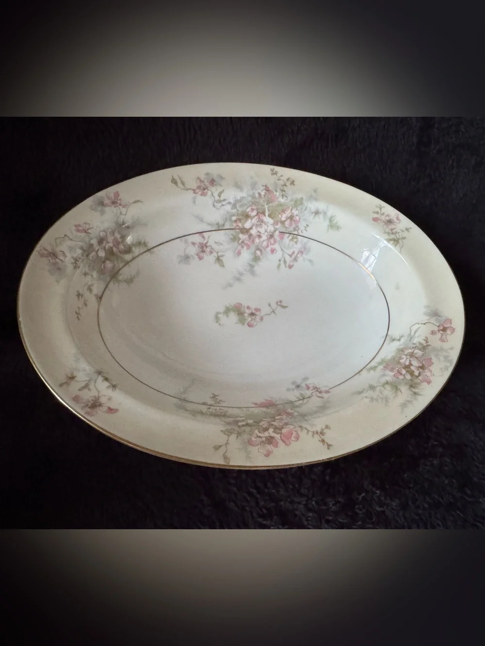 Theodore Haviland New York Apple Blossom 9” Oval Vegetable Serving Bowl